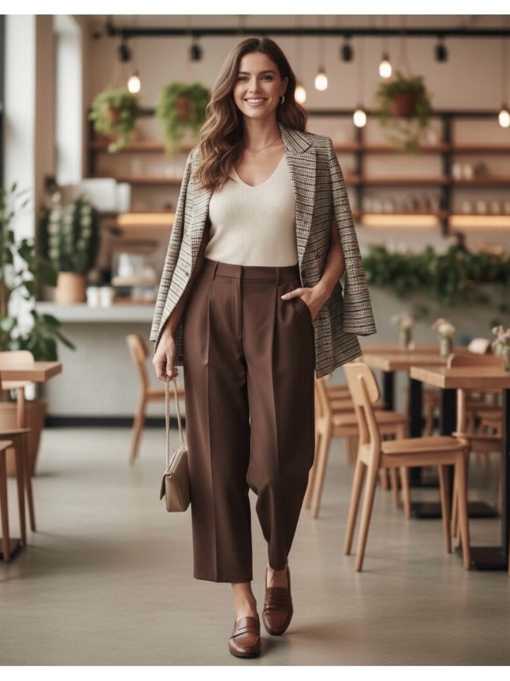 Wilfred Effortless pant cropped Coffee bean? tall 0 25” crepette